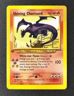 Pokemon Shining Charizard 107/105 Fan Art Carta da Collezione - Image 1