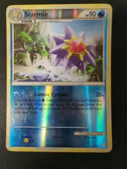 Pokemon Starmie 53/123 HeartGold & SoulSilver Reverse Holo MP - Image 1
