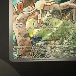 Pokemon Meowth #106/094 ME02: Phantasmal Flames Illustration Rare - Image 4