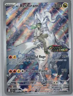N's Reshiram 167/159 Holo Journey Together Stamp Pokemon Near Mint - Image 1