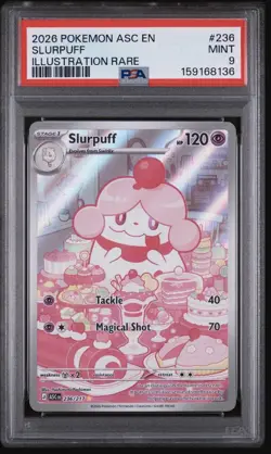 2026 Pokemon TCG Slurpuff 236/217 Me: Ascended Heroes IR Holo EN PSA 9 - Image 1