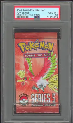 Pokemon Pop Serie 5 Booster Pack PSA 10 GEM MINT Foil Pack TOP !! - Image 1