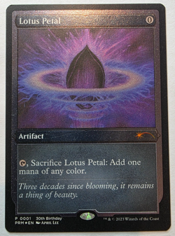 MTG - Lotus Petal - 30th Anniversary - PROMO, FOIL Etched, Artifact - PRM 0001 - Image 1