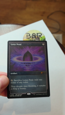 MTG - Lotus Petal - 30th Anniversary - PROMO, FOIL Etched, Artifact - PRM 0001 - Image 2