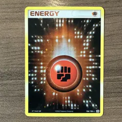 Pokemon Fighting Energy 106/106 Emerald Holo Card - Image 1