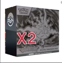 x 2 **PRESALE** PITCH BLACK POKEMON CENTER ETB - Pokemon TCG Elite Trainer Box - Image 1