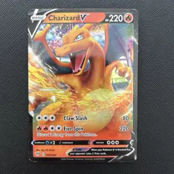 Pokemon Charizard V 019/189 Darkness Ablaze Holo Ultra Rare English 2020 - Image 2