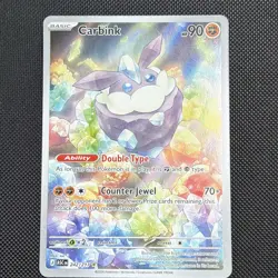 Pokemon TCG Carbink Rare Holo Full Art 242/217 English - Image 1