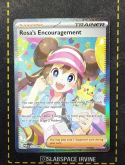 2026 POKEMON POR EN-PERFECT ORDER #123 ROSA'S ENCOURAGEMENT - Image 1