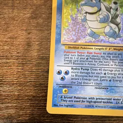 Nintendo Pokemon TCG Base Set Blastoise 2/102 Holo Rare English 100HP 1999 - Image 5