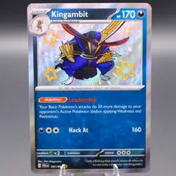 Kingambit 187/091 Shiny Rare SV: Paldean Fates Pokemon TCG NM - Image 1