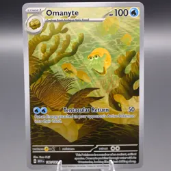 Omanyte 180/165 Illustration Rare SV: Scarlet & Violet 151 Pokemon TCG NM - Image 1