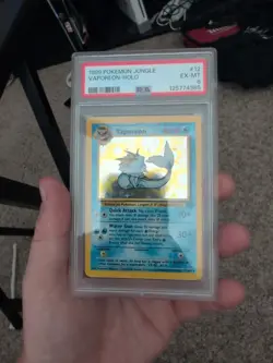 1999 Pokemon Jungle Vaporeon Holo Rare #12/64 PSA 6 - Image 1
