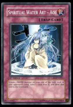 Spiritual Water Art - Aoi CRV-EN051 Cybernetic Revolution Yu-Gi-Oh 1st Edition - Image 1