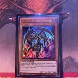 Yugioh Evil HERO Infernal Prodigy LDS3-EN024 Ultra Rare 1st Edition - Image 1