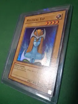 Yugioh Mystical Elf LOB-062 Super Rare LP - Image 2