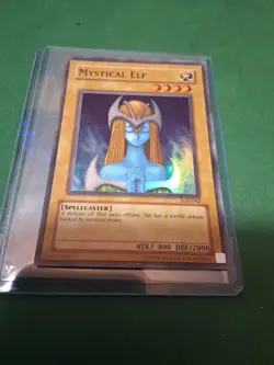 Yugioh Mystical Elf LOB-062 Super Rare LP - Image 4