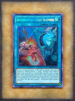 Yugioh Interrupted Kaiju Slumber BLHR-EN087 Secret Rare 1st Ed NM - Image 1