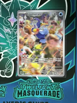Pokemon Twilight Masquerade SV06 IR Cramorant 176 Illustration Rare NM - Image 1