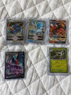 Pokemon Lot Of 5 Cards! Charizard GX, Dialga, Glaceon VStar, Calyrex V, Spidops - Image 1