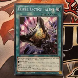 RA01-EN063 Triple Tactics Talent - Secret Rare 1st Edition Near Mint YuGiOh Card - Image 1