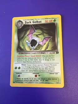 Pokemon TCG Dark Golbat Holo Card 7/82 - Image 1