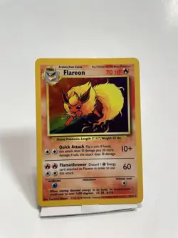 Flareon Pokemon Card TCG 3/64 HOLO RARE Jungle 1999 WOTC - Image 1