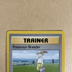 Pokemon Card Pokemon Breeder 76/102 Rare 4th Print Base Set 1999-2000 WOTC - LP - Image 2