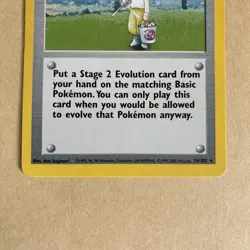 Pokemon Card Pokemon Breeder 76/102 Rare 4th Print Base Set 1999-2000 WOTC - LP - Image 3