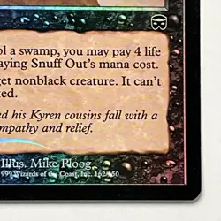 MTG Snuff Out (162) *Foil* Mercadian Masques 1999 Gorgeous Pre-Modern Near Mint - Image 4