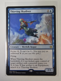 Mtg - Thieving Skydiver - Zendikar Rising (ZNR) - Rare - #85 - NM - Image 1