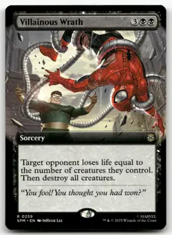 Villainous Wrath (Extended Art) #259 (NM) Spider-Man SPM Magic MTG - Image 1