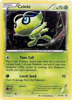Pokemon - Celebi - XY187 - Black Star Promo Cosmos Holo Rare - NM/M - Image 1