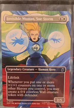 MTG Invisible Woman, Sue Storm (Borderless) Marvel Super Heroes (MSH) 0323 - Image 1