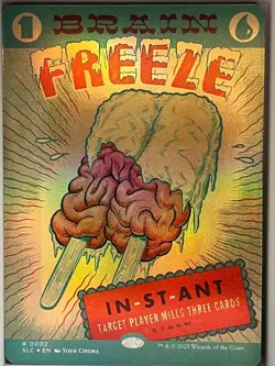 Brain Freeze Foil R Secret Lair Countdown Kit 2 NM - Image 1