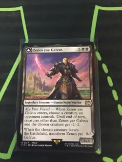 MTG Magic The Gathering Zenos Yae Galvus FIN Rare Black Final Fantasy Commander - Image 1
