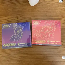 Koraidon AND Miraidon Pokemon Center Elite Trainer Box Scarlet Violet ETB SEALED - Image 1