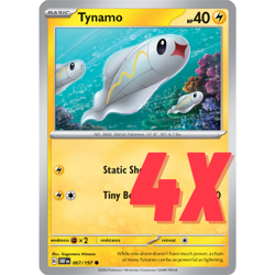 4X Pokemon TCG Tynamo 067/197 S&V Obsidian Flames Regular Playset 2023 NM - Image 1