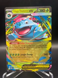 Mega Venusaur ex 003/132 Double Rare Mega Evolution Pokemon Holo Near Mint - Image 1