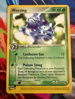Weezing 24/109 Rare Ruby & Sapphire Pokemon LP - Image 1