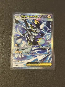 Pokemon Mega Zeraora ex Secret Illustration Rare 114/084 Pitch Black Near Mint - Image 1