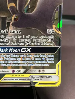 Pokemon TCG Umbreon & Darkrai GX 125/236 Ultra Rare TAG TEAM Holo Unified Minds - Image 4