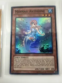 3x Yu-Gi-Oh Card - CBLZ-EN032 - MERMAIL ABYSSDINE (super rare holo) - NM/Mint - Image 4