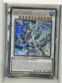 YuGiOh Trishula, Zero Dragon of the Ice Barrier Ultra Rare SDFC-EN041 👑 - Image 1