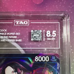 One Piece CCG Boa Hancock OP07-051 500 Years Future Alt Art Holo TAG 8.5 - Image 3