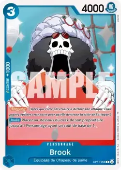 Carte One Piece BROOK R OP11-056 Des Poings Vifs comme l'Eclair Neuve FR - Image 1