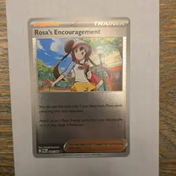 Nintendo Pokemon TCG Reverse Holo Rosa's Encouragement Trainer-Supporter Card - Image 1