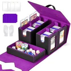 Magic The Gathering Deck Box Holds 400+ Double-Sleeved Trading Cards Storage - Image 1