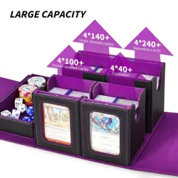 Magic The Gathering Deck Box Holds 400+ Double-Sleeved Trading Cards Storage - Image 4