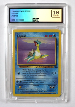 LAPRAS 25/62 Rare Fossil Pokemon Card 1999 tcg wotc MPE GEM/MINT 10 - Image 1